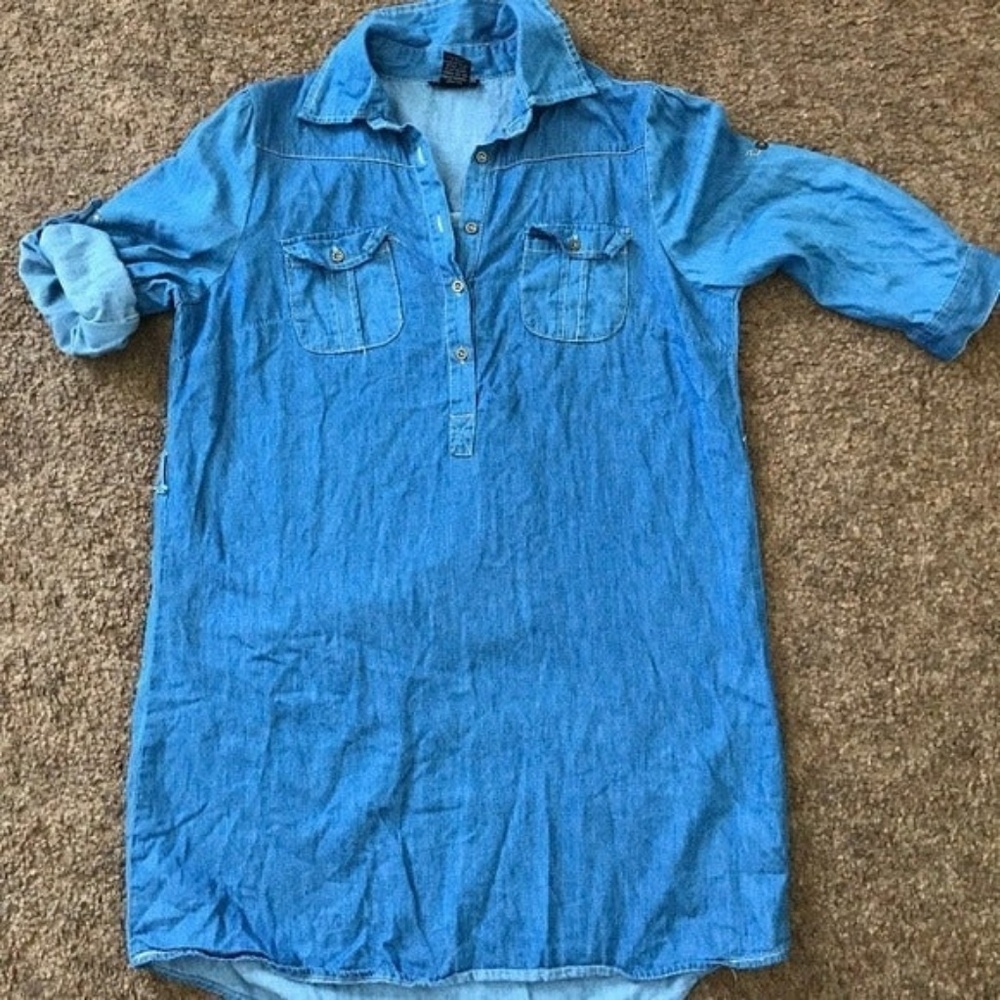 COTTON EXPRESS DENIM DRESS SMALL